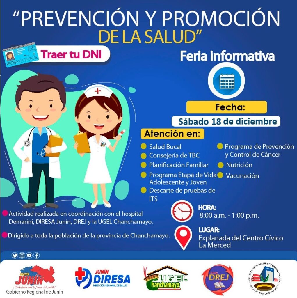 Campaña De Prevención Y Promoción De La Salud Hospital Regional De Medicina Tropical 1589